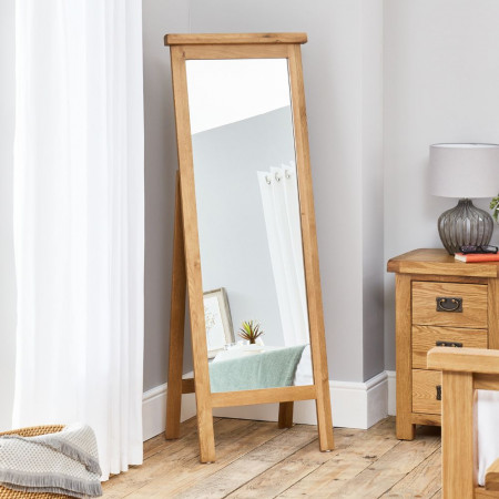 Oak : Khung Gương Gỗ Sồi Toàn Thân - H 1m6